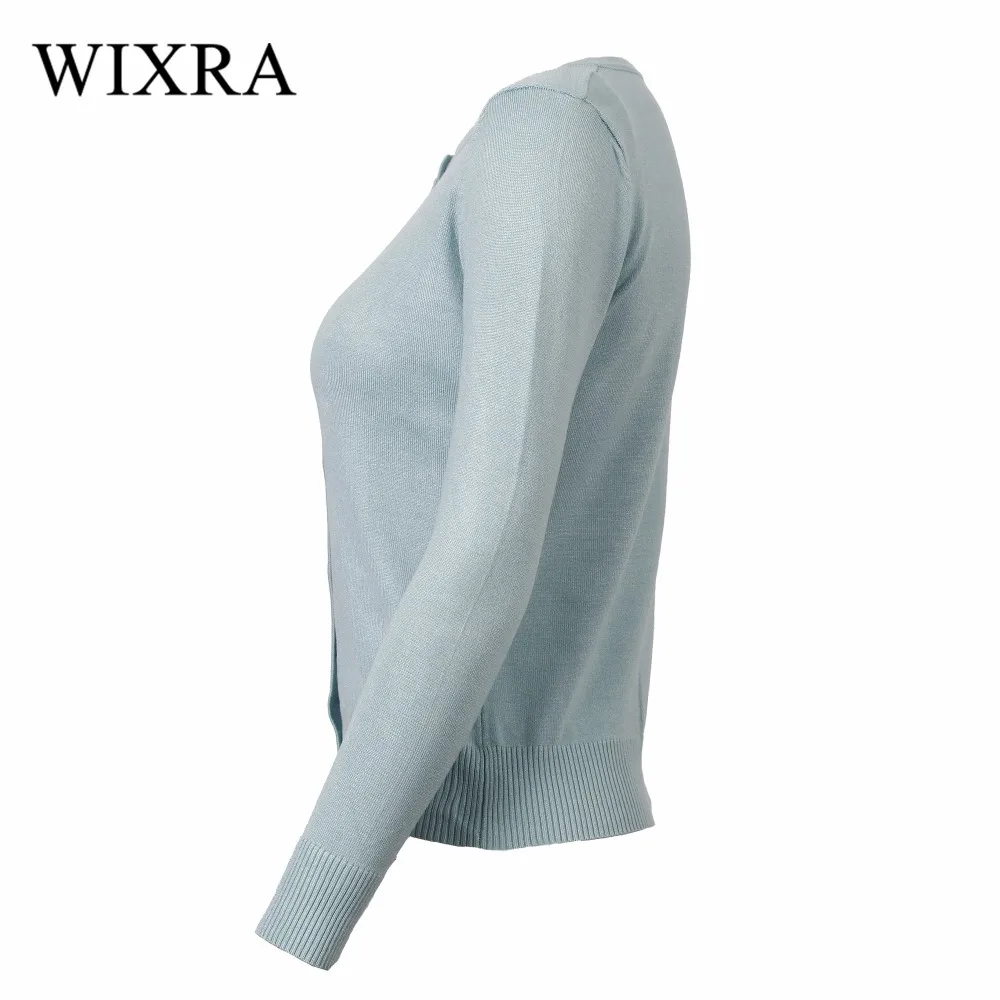 Wixra теплый и очаровательный осенний зимний женский новый кардиган с круглым