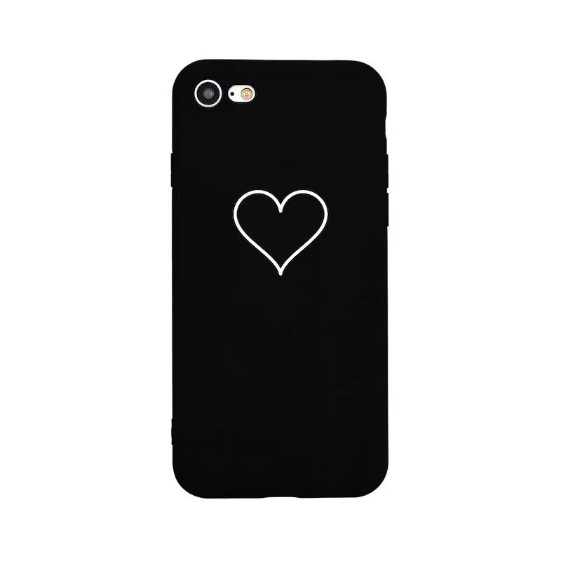 Силиконовый чехол для iPhone 7 Plus 8 X 10 6 6s 5 5S SE черный мягкий Capinha задняя крышка |