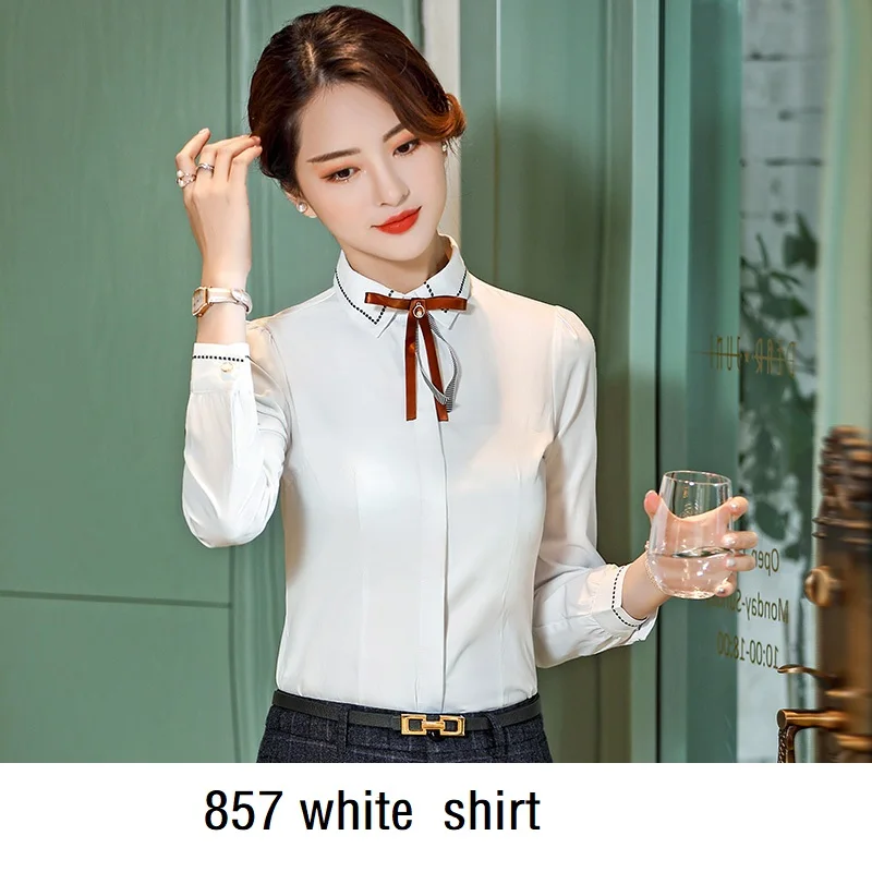857 white shirt Женские костюмы, тонкие весенние клетчатые блейзеры и брюки, комплект из 2 предметов, деловые Деловые женские брючные костюмы, женские костюмы 652 - Цвет: 857 white shirt