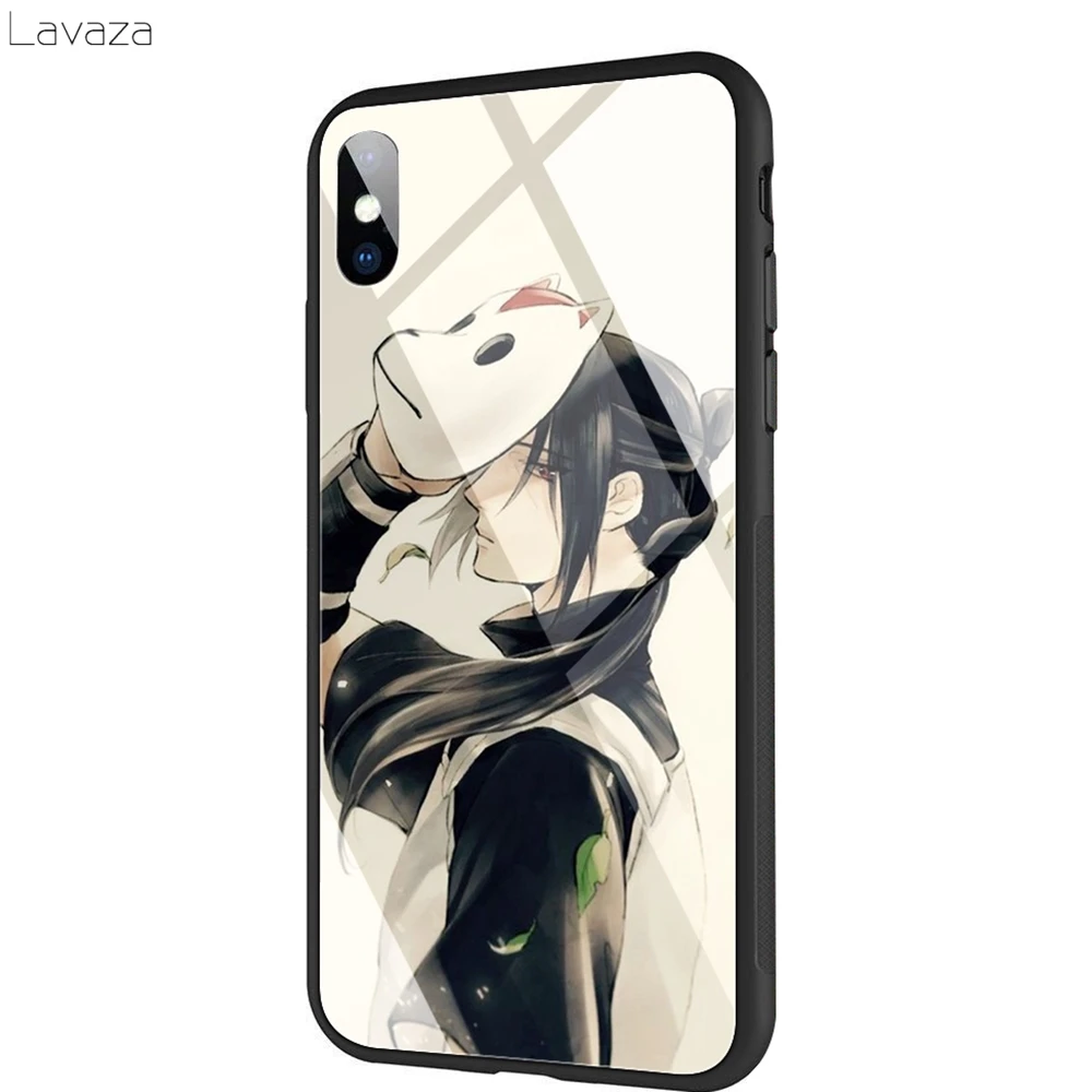 TG3 Чехол Lavaza Naruto Itachi Uchiha из закаленного стекла TPU для iPhone XS MAX XR X 8 7 6 6S Plus - Цвет: TG3