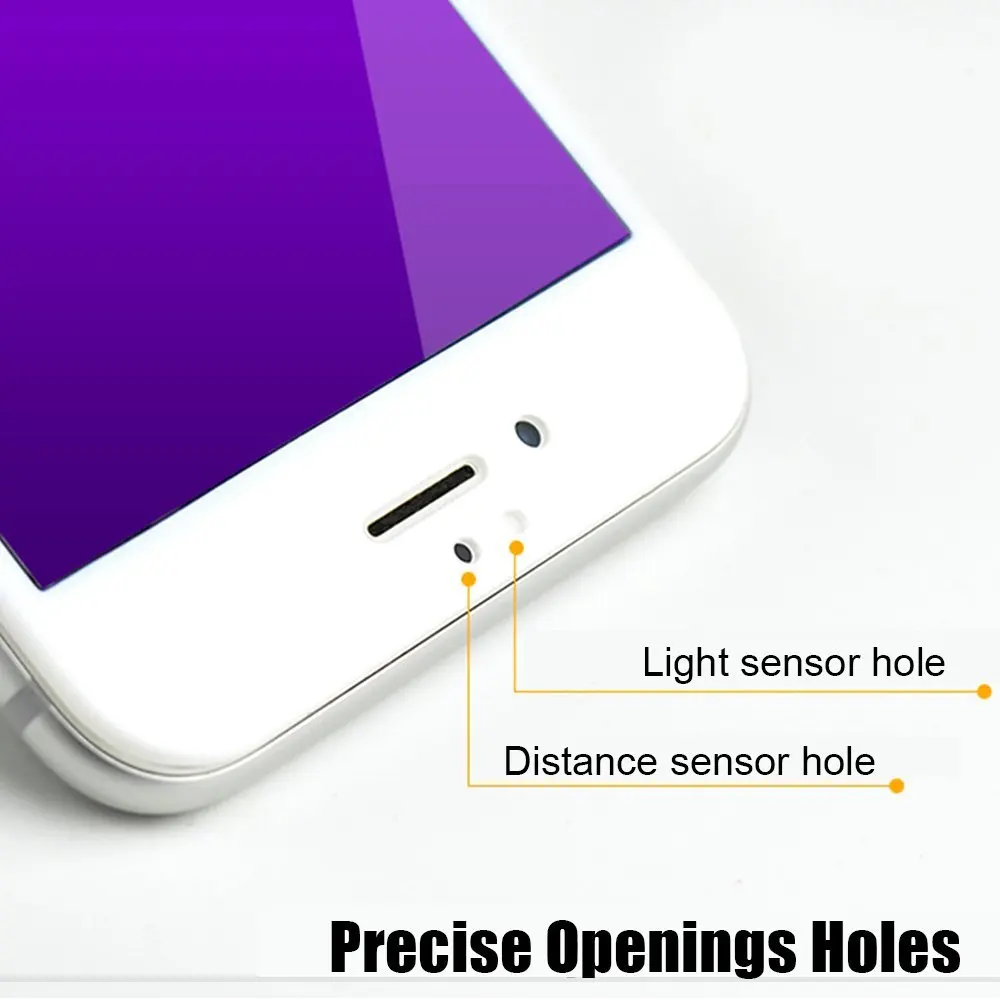 RONICAN 9H 3D полное покрытие Anti Blue Light закаленное стекло Защита экрана для iPhone 6 Plus