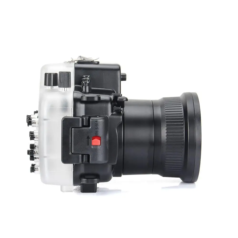 Meikon 40 м/130 футов подводный водонепроницаемый корпус чехол для Canon EOS 750D (18-135 мм) с