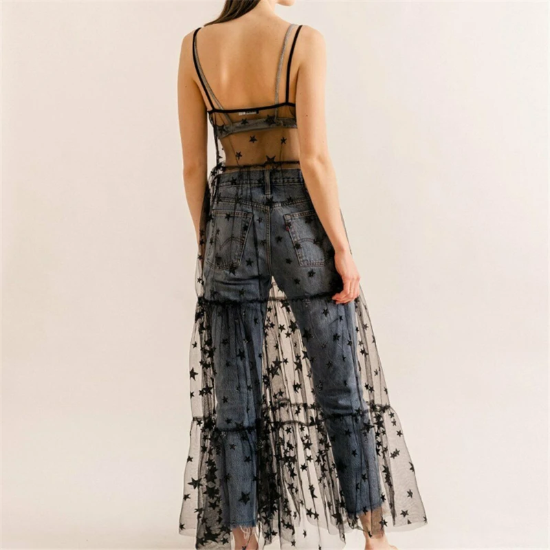 Женский купальник с блестками и звездами Пляжное Платье бикини со шнуровкой