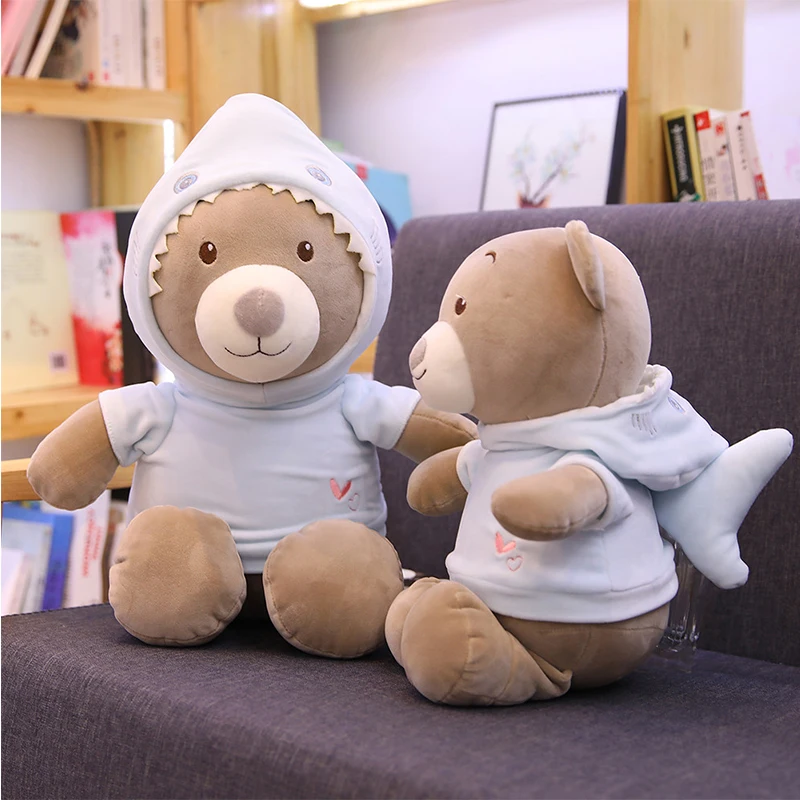 2019 коричневый корейский Медведь плюшевая игрушка медведь в слоне/акуле/жирафу