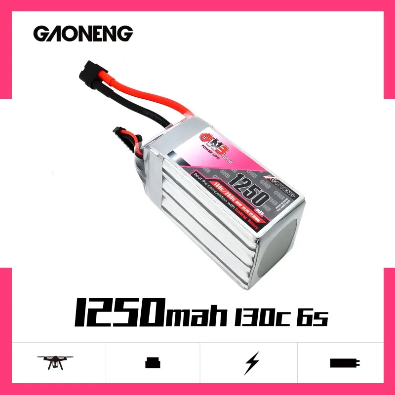Gaoneng 1250 мАч 6S1P 22 2 в 130C светильник Lipo аккумулятор быстрой зарядки с разъемом XT60 для