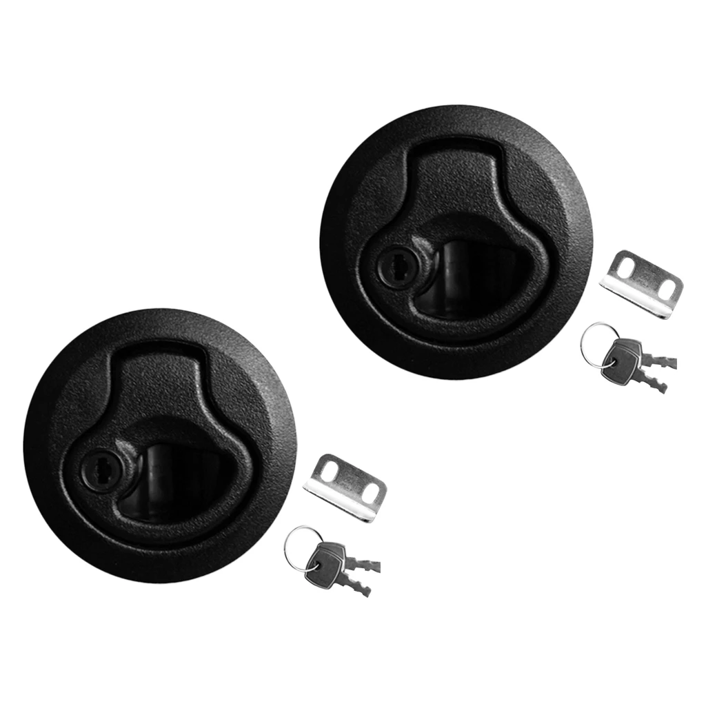 2 шт. черная 2-Дюймовая раздвижная защелка для морского лодочного люка дверной