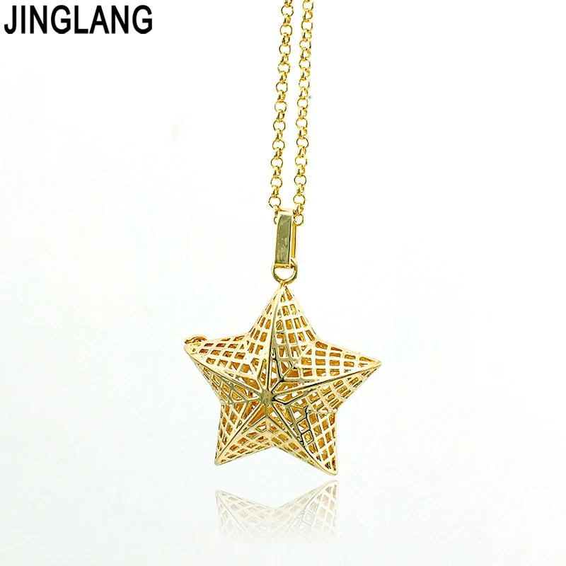 Женское колье с подвеской в виде клетки 2 цвета | Украшения и аксессуары