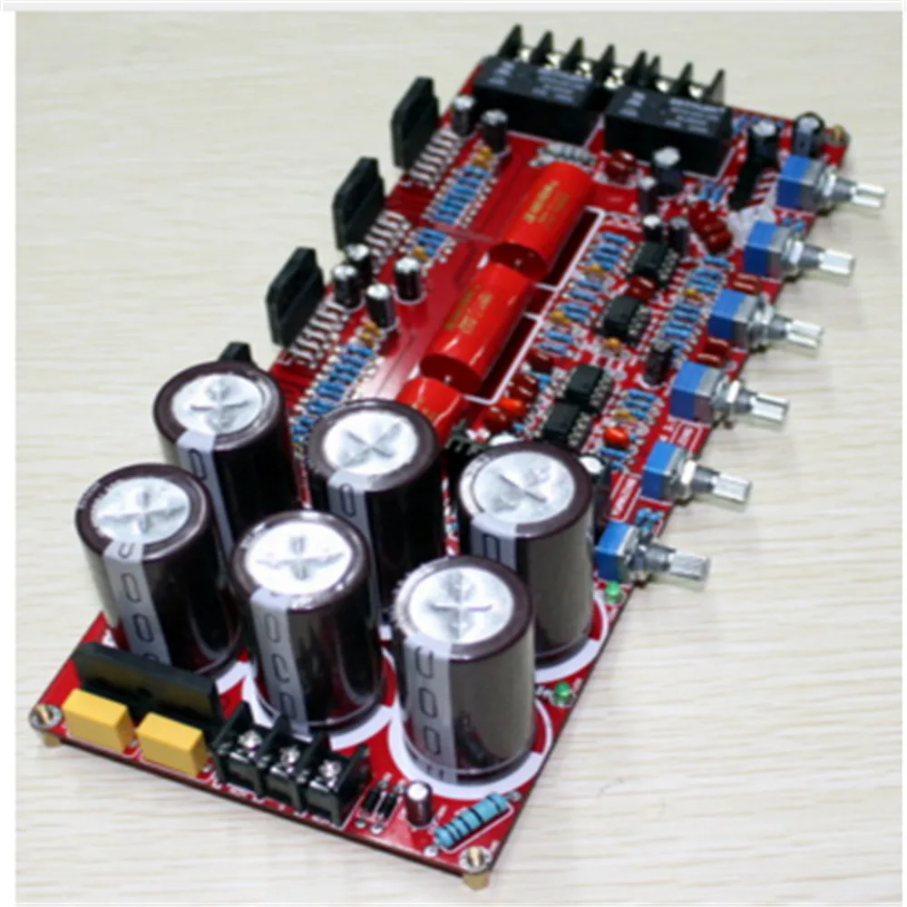 Двойной AC20-28V LM3886TF+ NE5532 2,1 канальный усилитель доска(68 Вт* 2+ 120 Вт