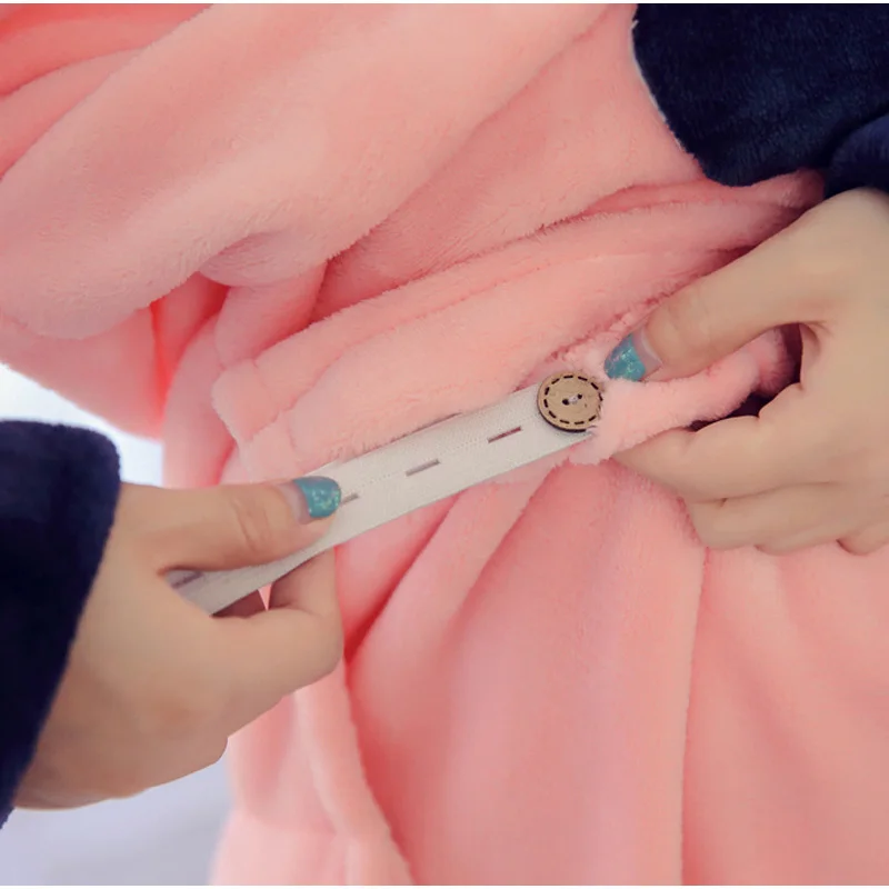 Зимняя фланелевая одежда для сна беременных кормящих пижамный комплект детей