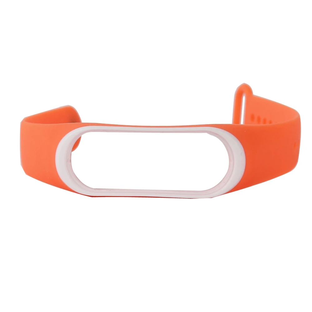 Двойной Цветной ремешок Mi Band 3 силиконовый браслет с защитой от потери Сменные