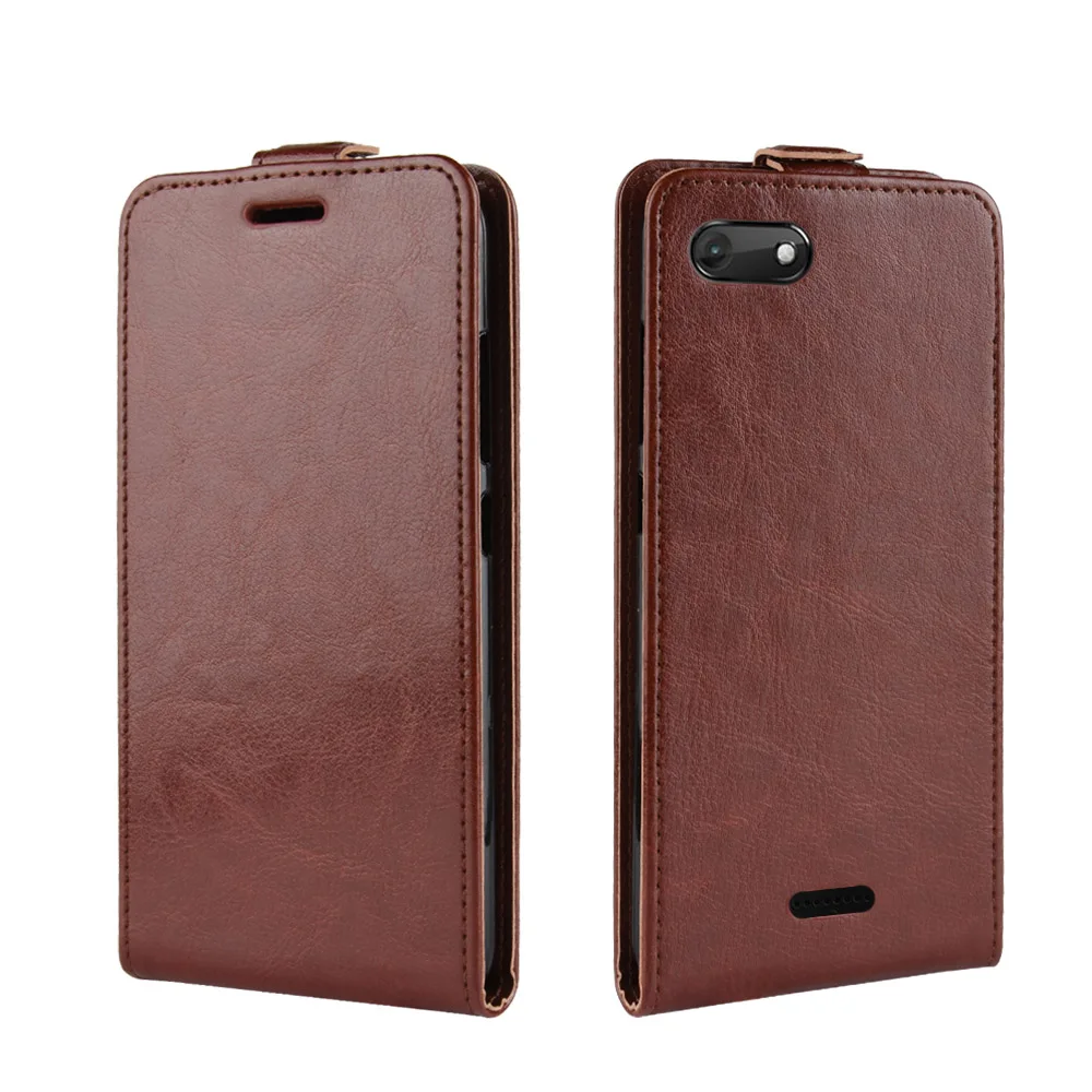Vertical Flip Phone Case for Wiko Harry 2 Tommy Sunny 3 Plus UP and Down Retro Leather Cover Shell With Photo Credit Card Pocket | Мобильные