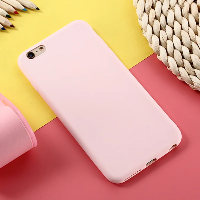 ТПУ карамельного цвета чехол для iPhone 7 8 Plus X XR XS Max роскошный мягкий задний Чехол 5 5S