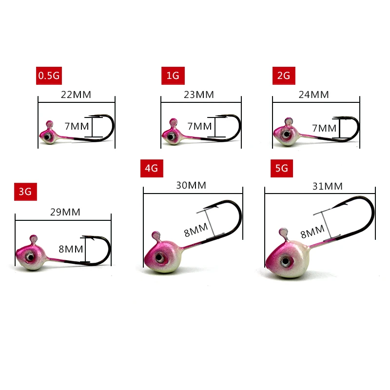 10 шт. 3D глаз приманки из свинца головы рыболовные крючки колючие крючок воблеры