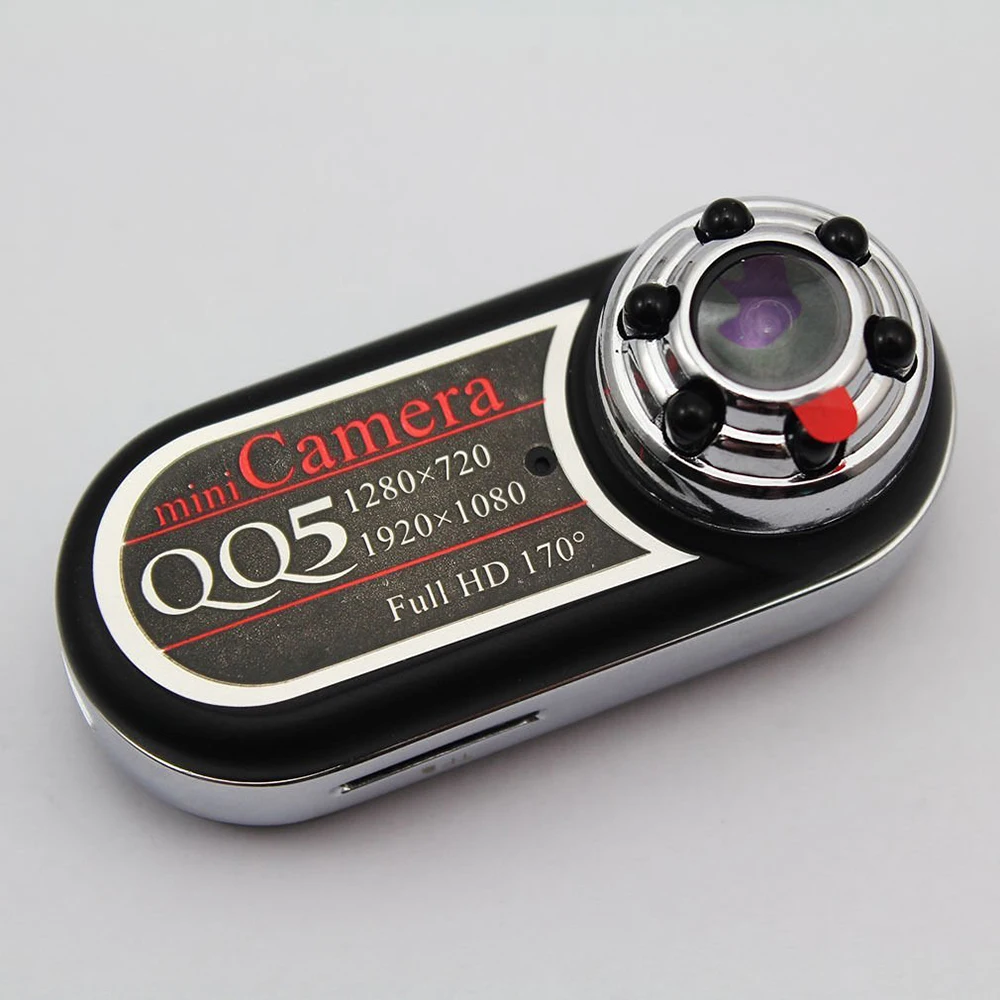 Время владельца QQ5 мини Портативный Full HD 12MP 170' ультра Широкий формат детектор
