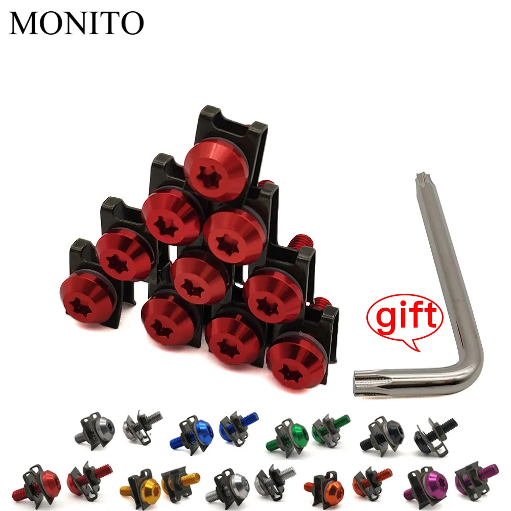 Винты для обтекателей мотоциклов с ЧПУ индивидуальные Пружинные болты KAWASAKI NINJA