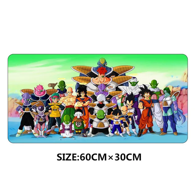 Большой 60x30 см DRAGON BALL Супер saiyan Мышь pad XL Игры Геймер игровой коврик Мышь клавиатура вычислить аниме стол подушки для настольного ПК - Цвет: Model F