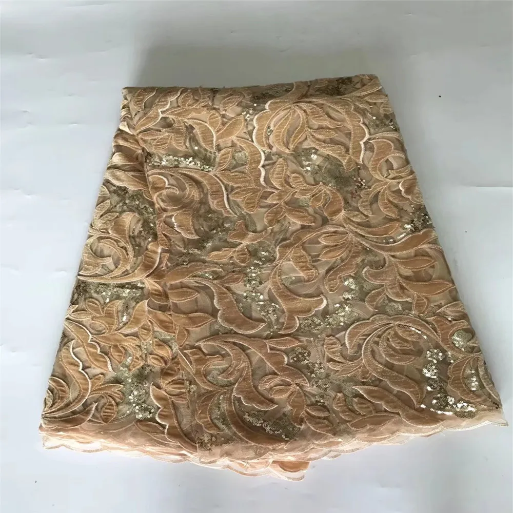 Женское вечернее платье африканская Свадебная кружевная ткань 2018 французские