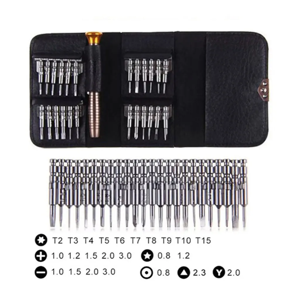 

25 in 1 Screwdriver Kit Torx Multifunctional Opening Repair Tools Set for MacBook iPhone Samsung Xiaomi Nintendo Switch PC Toys