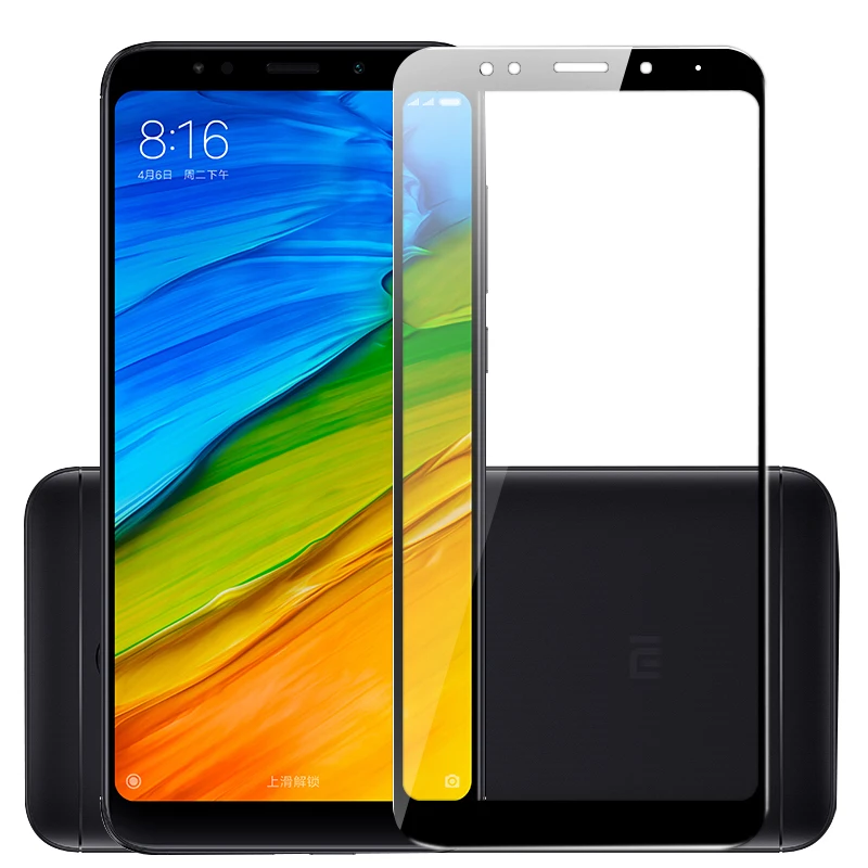 Закаленное стекло MAKAVO 2.5D с полным покрытием для Xiaomi Redmi 5 защитная пленка на экран