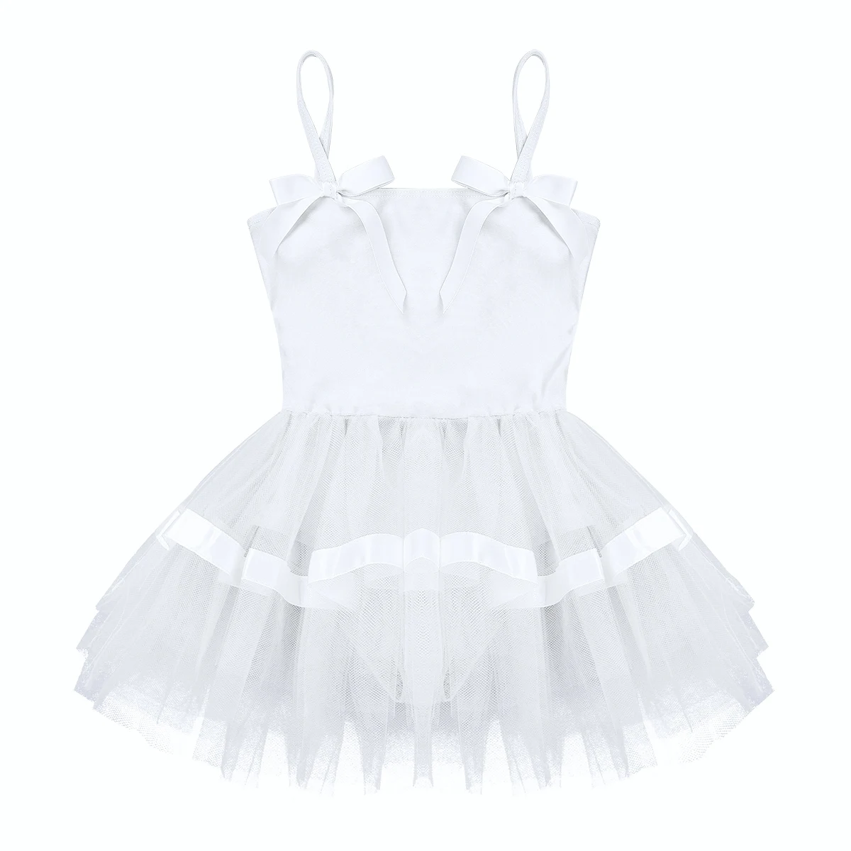 White Kids Girls Professional Ballet Dress Gymnastics Leotard For Girl Child Ballet Tutu Dress Dance Clothes Beautiful Dancewear