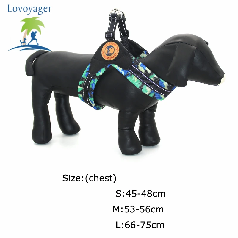 Камуфляжная сетчатая шлейка для собак среднего размера удобный светоотражающий