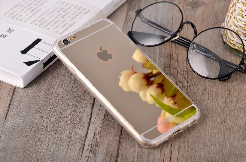 Хит, мягкий ТПУ зеркальный чехол s для Apple iPhone 4, 4S, 5, 5S, 5SE, 6, 6 S, 8 Plus, X, задняя защитная крышка для телефона, чехол для iPhone 7, 7Plus
