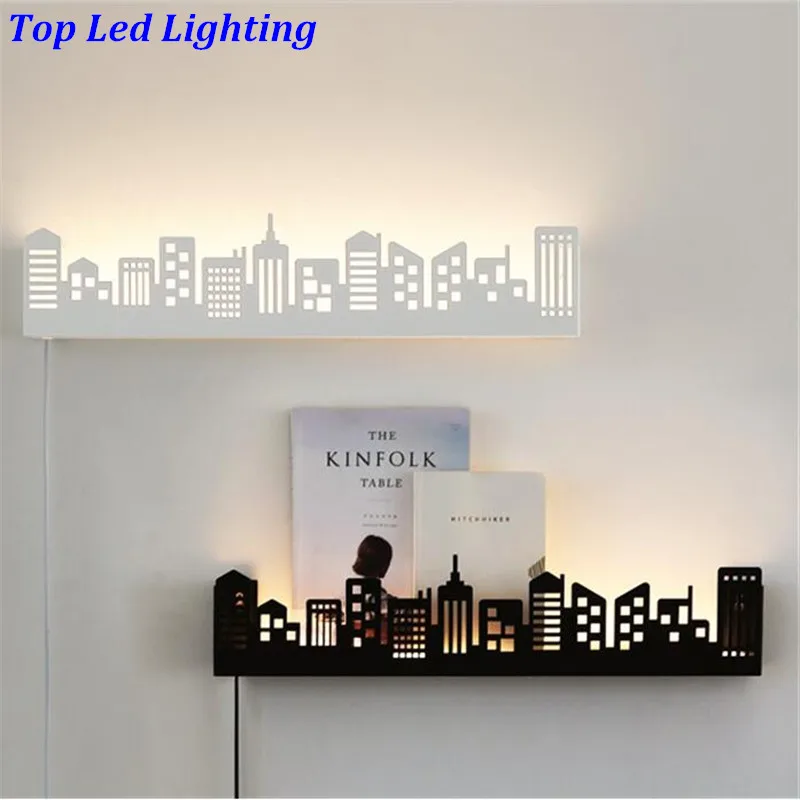 Настенный светильник современный креативный скандинавский с резной железной