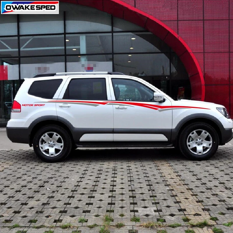 Автомобильные спортивные полоски для KIA SPORTAGE BORREGO Стайлинг автомобиля наклейки