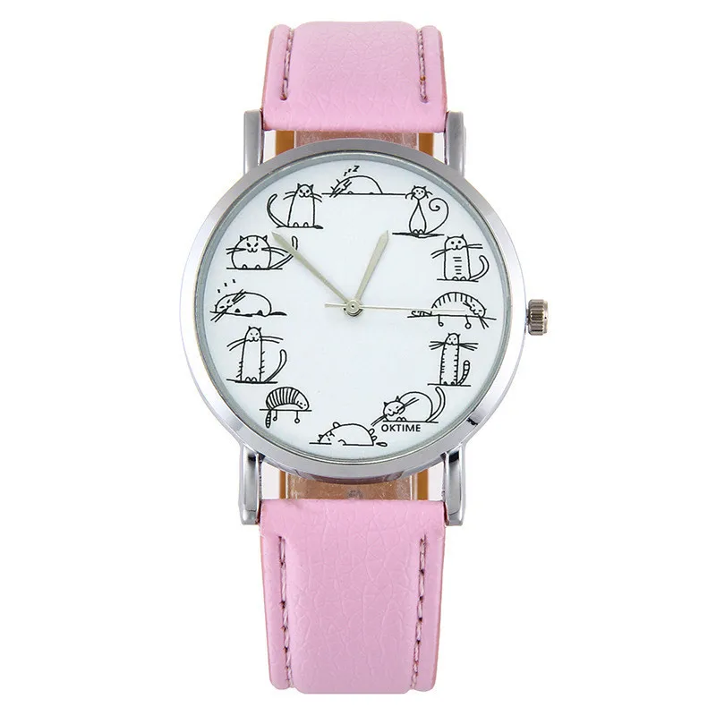 Роскошные женские часы цифровые кварцевые наручные из искусственной кожи с