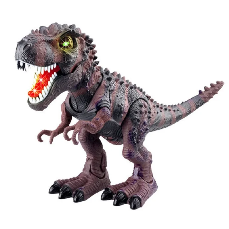 Электронный тираннозавр рекс со звуком и светодиодной подсветкой ПВХ фигурка
