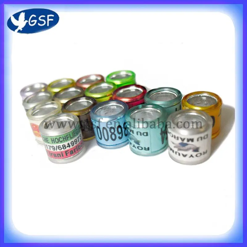 Алюминий с пластиковым кольцом голубя|aluminium pigeon rings|pigeon ringsring |