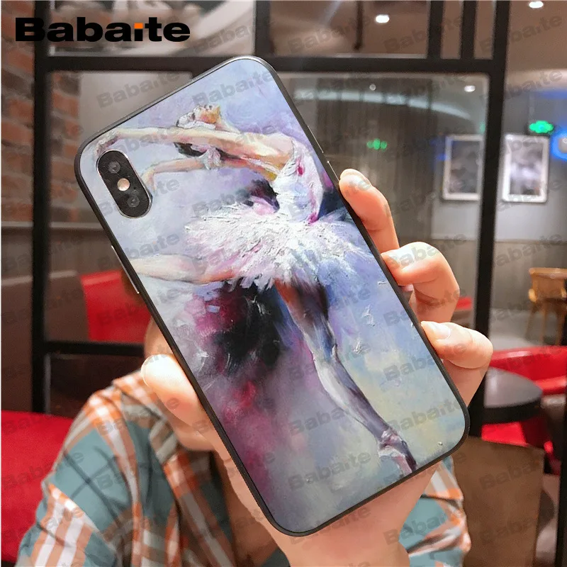Для iphone 11promax Балерина масляная живопись аксессуары для телефонов Чехол X XS MAX 8 7 Plus