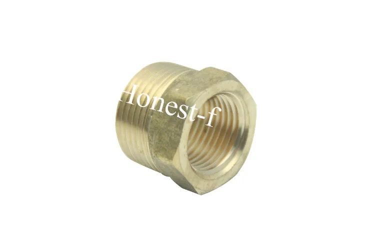 

Lead Free Brass Hex Pipe Bushing Reducer Fittings 3/4" Male x 1/2" Female NPT
