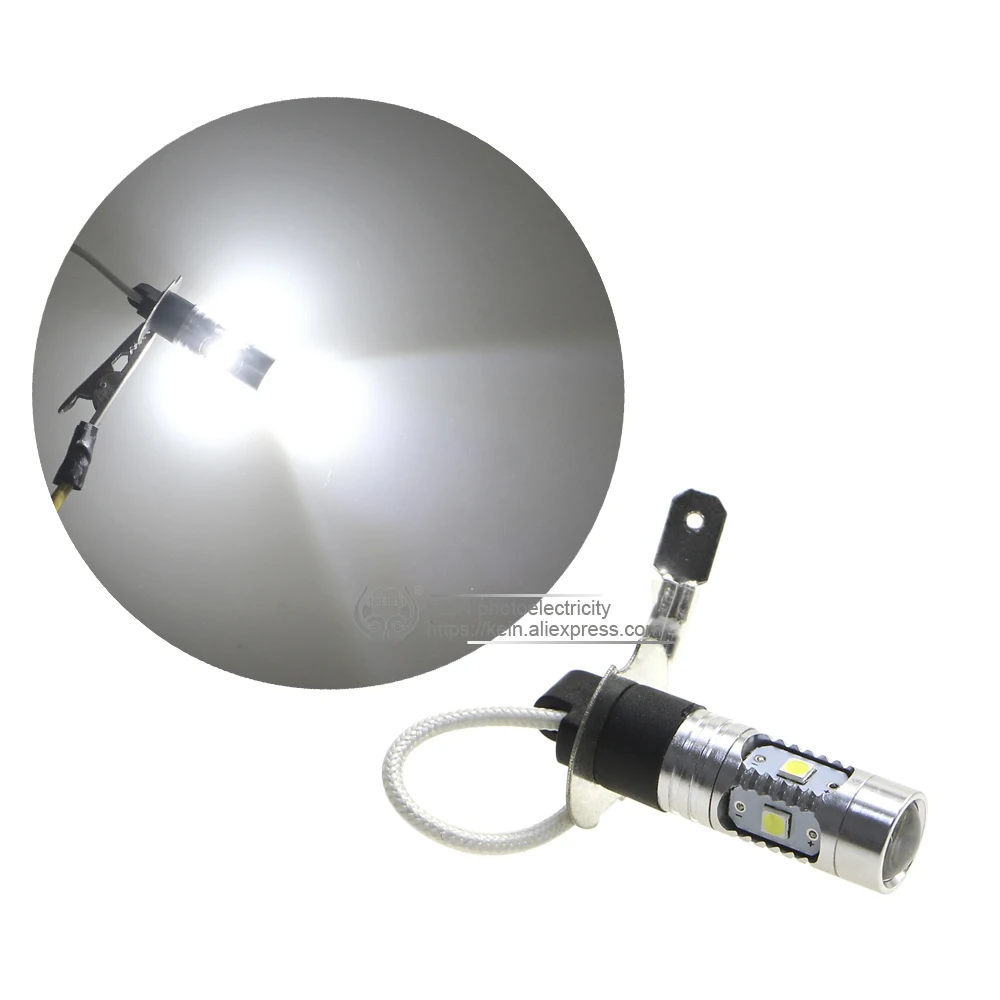 KEIN 2 шт. Супер Яркие H3 светодиодные DRL Противотуманные фары 3030 6smd дневные ходовые