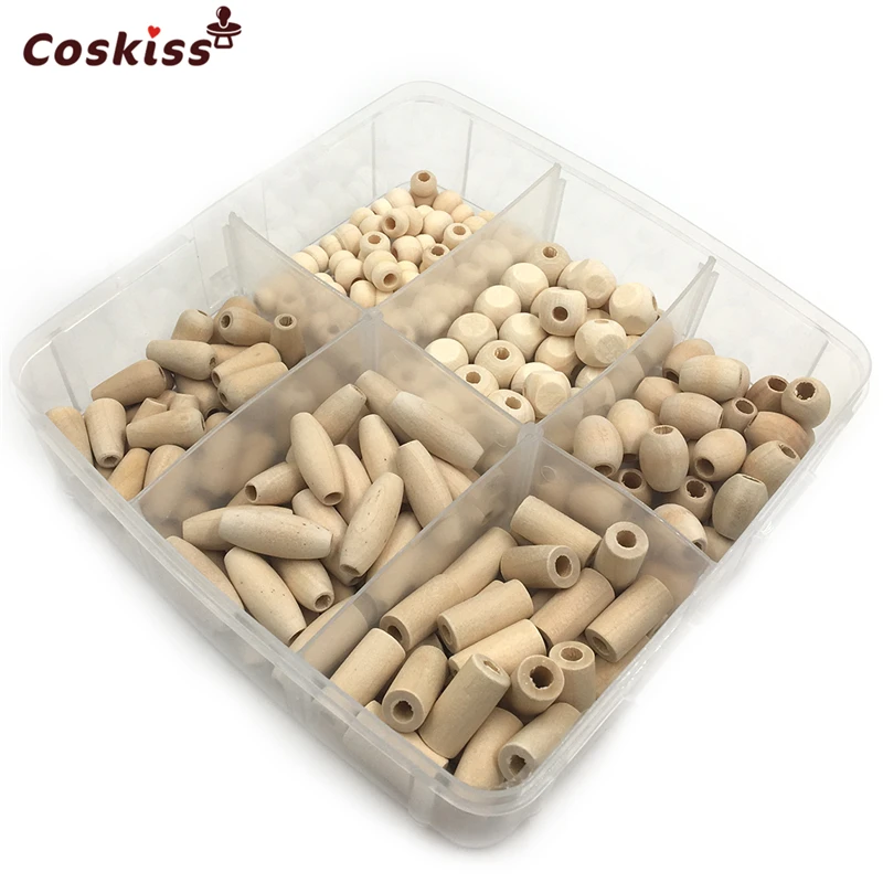 3 коробки деревянный Прорезыватель вязания крючком кольцо деревянные капли воды