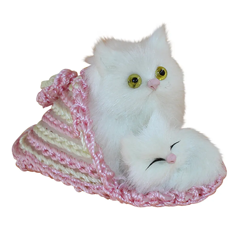 Новые милые игрушки, милые плюшевые 2 кошки, мягкие игрушки, куклы, реалистичное моделирование, подарки для детей и взрослых, наслаждайтесь особенным offers_18