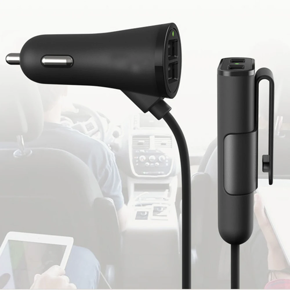 4 USB Порты и разъёмы автомобиля Зарядное устройство Quick Charge быстрой зарядки на
