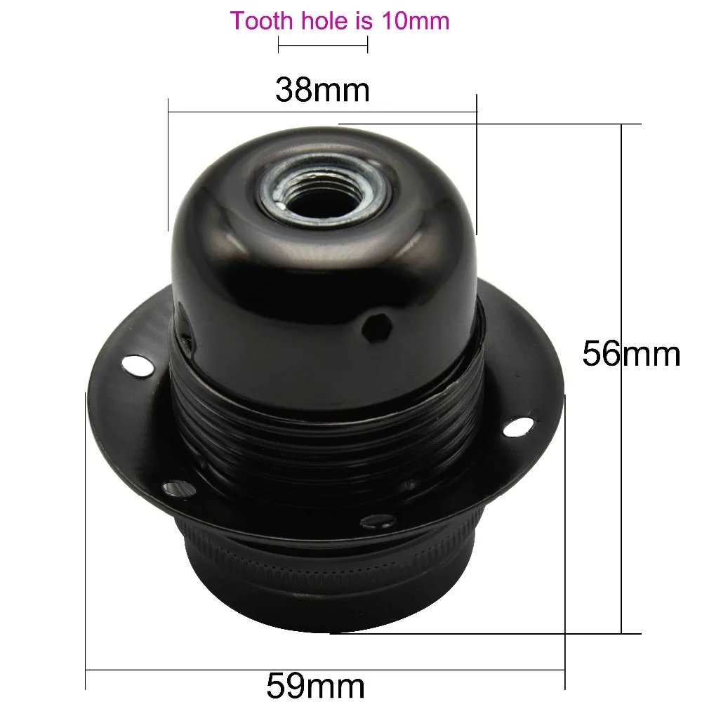 Винтажные винтовые цоколы Эдисона E27 держатель для лампы плакировка из сплава