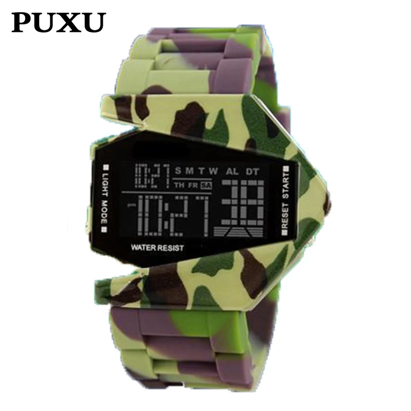 Children Safety Wristbands Boy Waterproof clock Men Women Fashion Luminous Electronic Student movement Wrist Watches Gift Hot Sa - Цвет: Camouflage