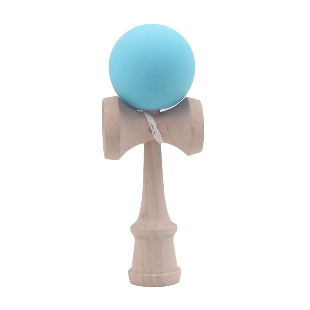 Профессиональный резиновый лак Kendama матовый шар Kid Kendama Японская Традиционная игрушка деревянный шар 18,5 см умелая игрушка для детей