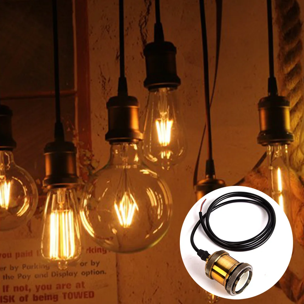 Винтаж Ретро Алюминий для подвесной светильник Heatless в розетку база E27/E26|Цоколи