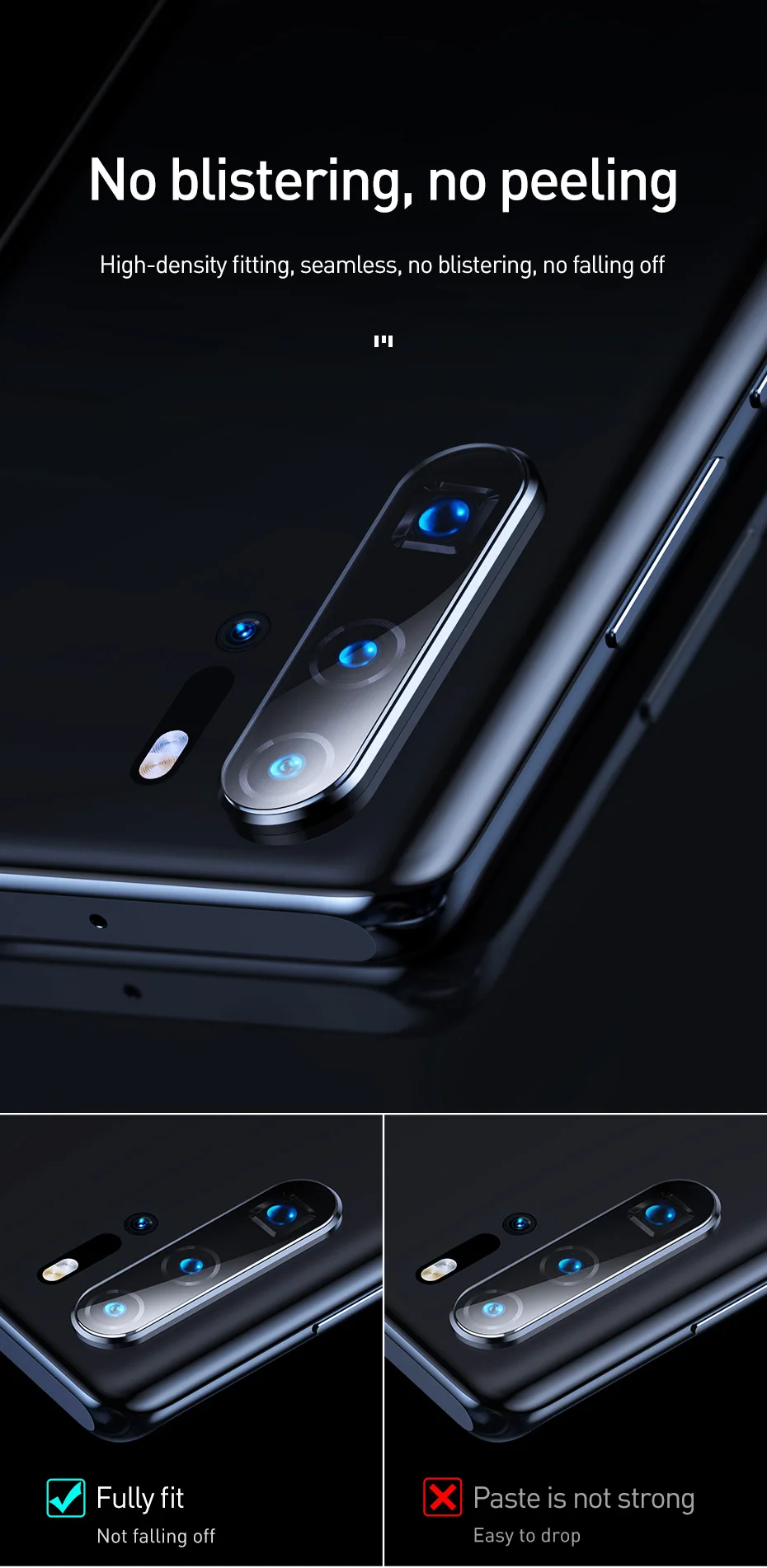 Baseus 0,2 мм закаленное стекло объектив камеры для huawei P30 P30 Pro защита экрана задняя камера защитная пленка для huawei P30 стекло