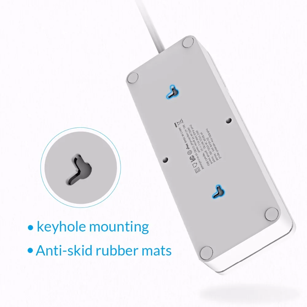 ORICO FPC USB лента питания защита розетки от скачков напряжения 8 розеток переменного