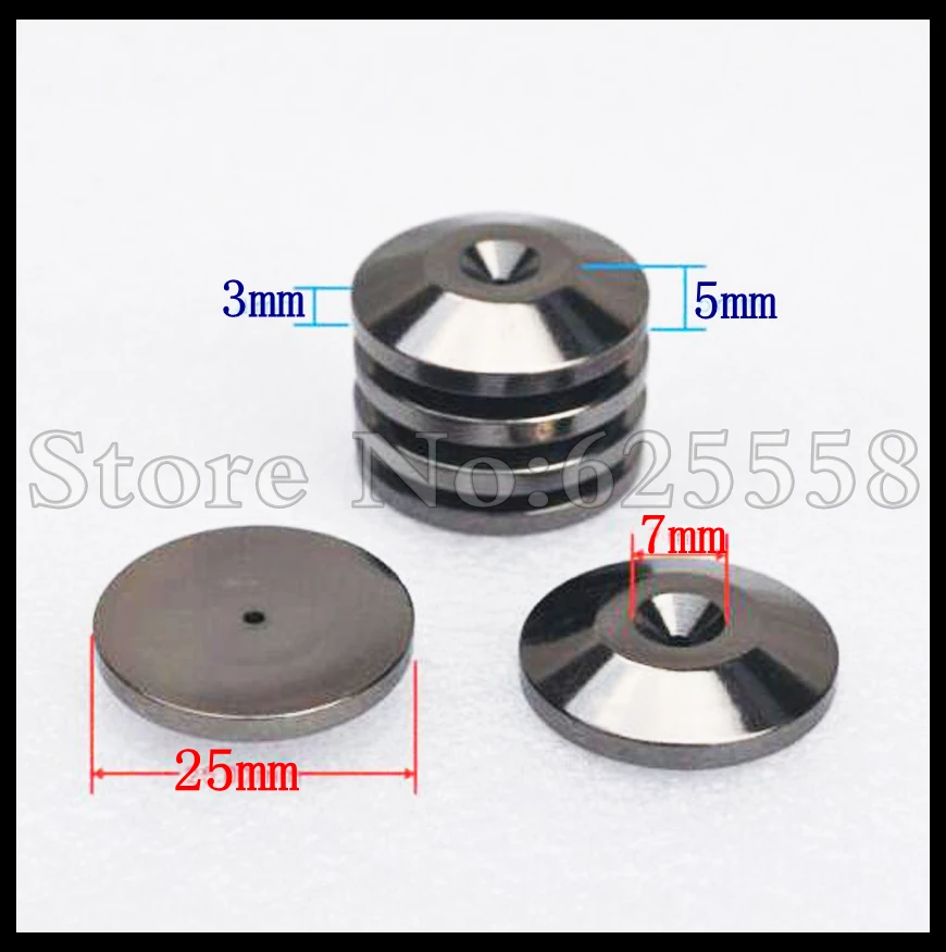 

8XHifi Isolation Speaker Subwoofer Spike Shoes Pads Pad Base Feet Pads Nickel Amp cone speaker pad