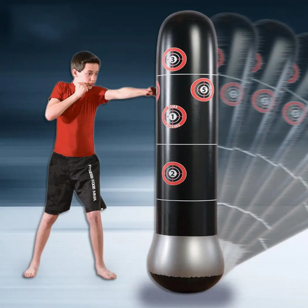 Тренировочный фитнес боксерский Пробивной мешок надувной аэрированный песок