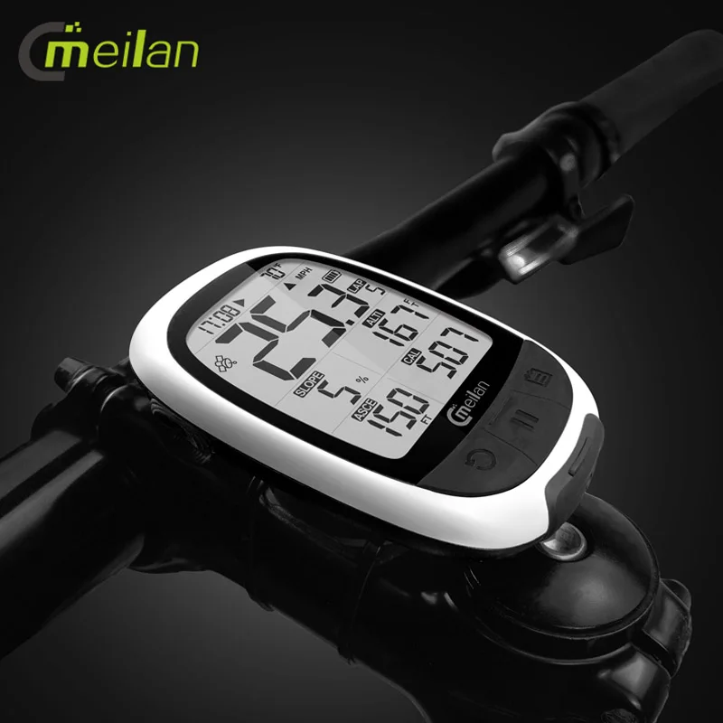 Meilan M2 GPS велосипедный компьютер беспроводной Спидометр Bluetooth ANT одометр датчик