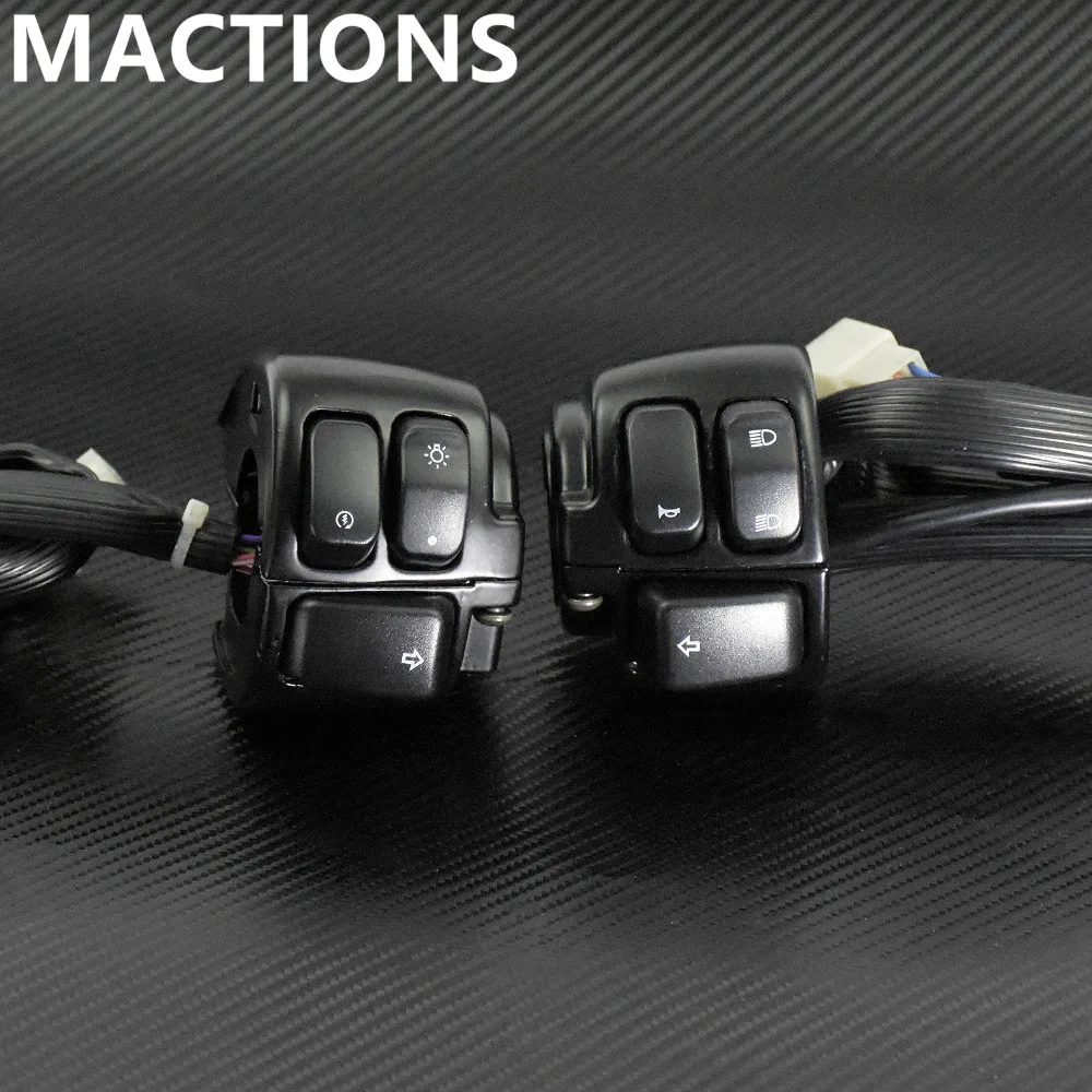 Мотоциклетный переключатель управления на руль 1 дюйм 25 мм с жгутом проводов