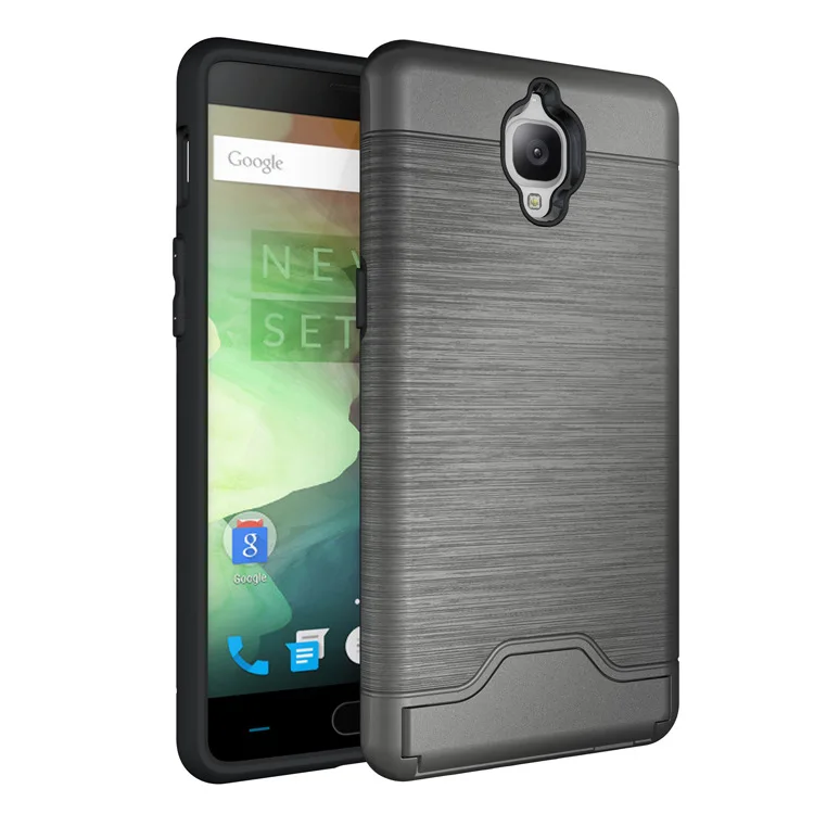 Oneplus 3 Case High Quality Anti-knock TPU&ampPC Plastic Dual Armor Cover Brushed Back For OnePlus 3T Mobile Phone | Мобильные