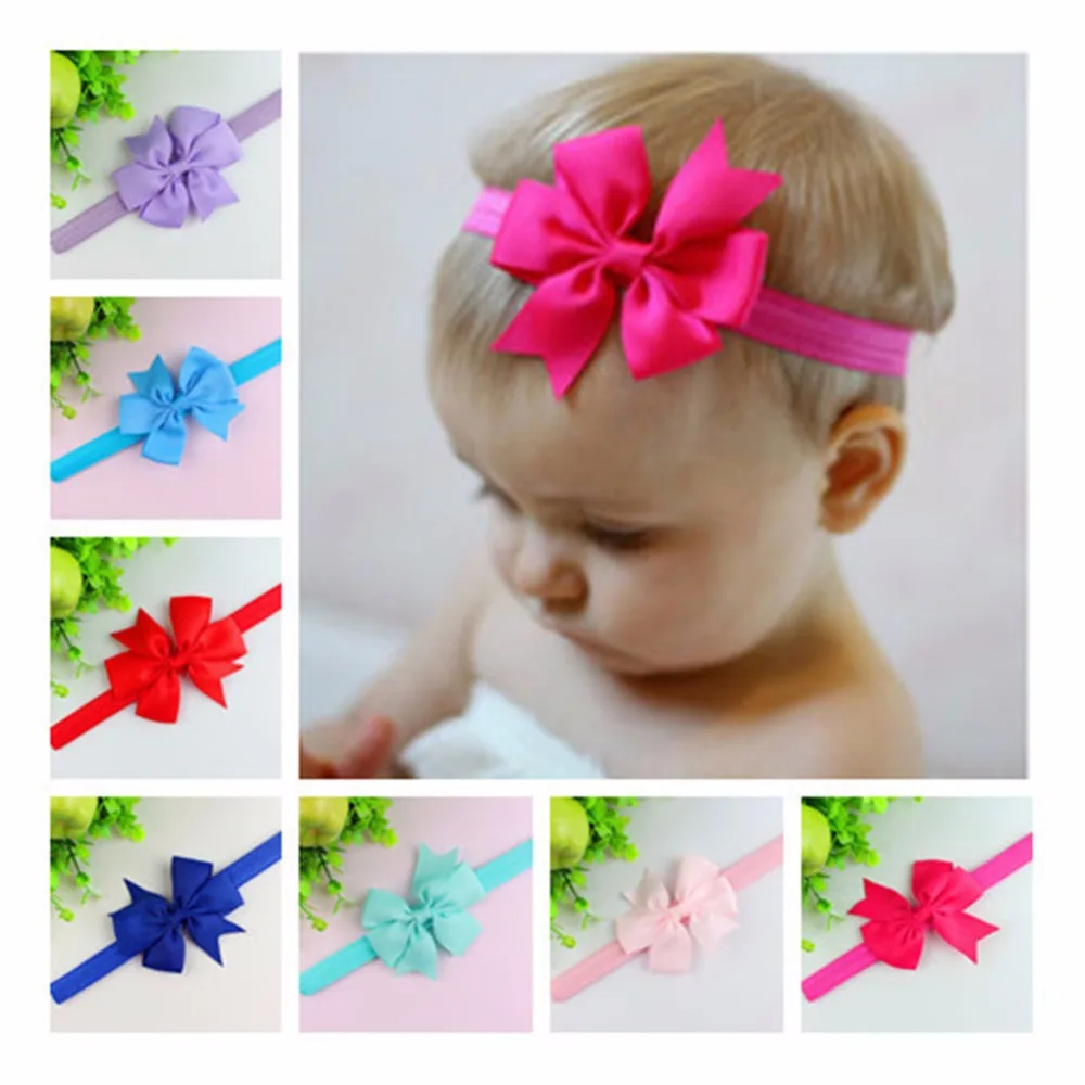 Зима Осень Бархат бантик связывающий волосы Hairbands Дети повязка на голову хороший