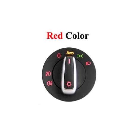 Red For Volkswagen Ближайшие/выходя из дома фар авто фар переключатель ручку света Сенсор модуль для VW Golf Jetta MK5 Tiguan Touran Passat для Skoda - Цвет: Red For Volkswagen